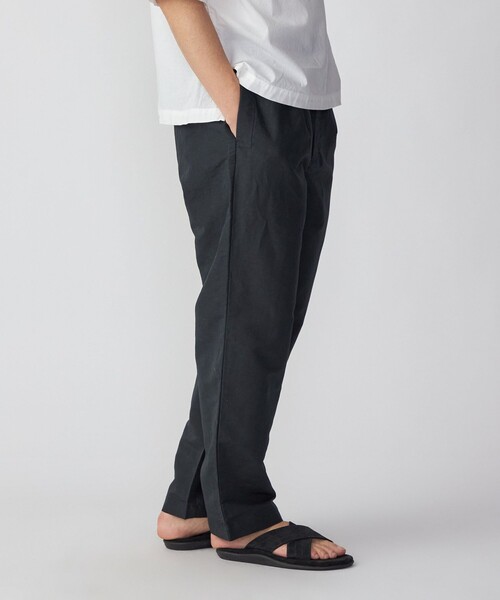 STILL BY HAND（スティルバイハンド）の「【SHIPS別注】STILL BY HAND: リネン/コットン ワイド テーパード イージーパンツ（チノパンツ・メンズ・ネイビー/ダークグレー・46/48）」の10枚目の写真