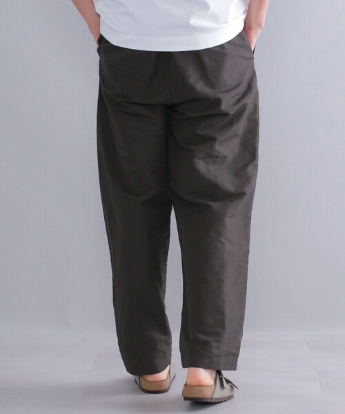 STILL BY HAND（スティルバイハンド）の「【SHIPS別注】STILL BY HAND: リネン/コットン ワイド テーパード イージーパンツ（チノパンツ・メンズ・ネイビー/ダークグレー・46/48）」の17枚目の写真