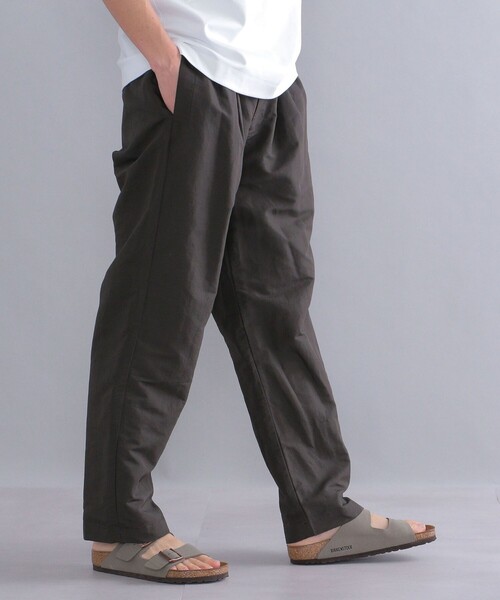 STILL BY HAND（スティルバイハンド）の「【SHIPS別注】STILL BY HAND: リネン/コットン ワイド テーパード イージーパンツ（チノパンツ・メンズ・ネイビー/ダークグレー・46/48）」の18枚目の写真