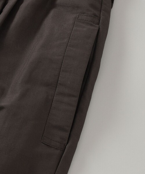 STILL BY HAND（スティルバイハンド）の「【SHIPS別注】STILL BY HAND: リネン/コットン ワイド テーパード イージーパンツ（チノパンツ・メンズ・ネイビー/ダークグレー・46/48）」の3枚目の写真