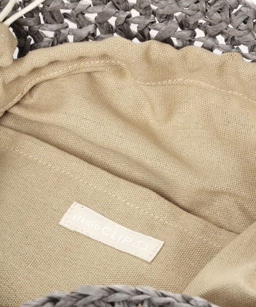 studio CLIP（スタディオクリップ）の「雑材ワイドハンドルバッグ（トートバッグ・レディース・ベージュ/グレー・FREE）」の13枚目の写真