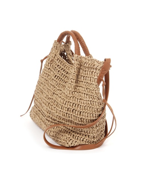 studio CLIP（スタディオクリップ）の「雑材ワイドハンドルバッグ（トートバッグ・レディース・ベージュ/グレー・FREE）」の18枚目の写真