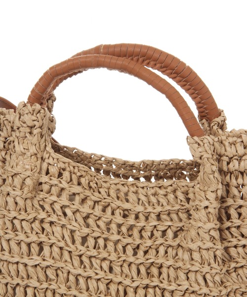 studio CLIP（スタディオクリップ）の「雑材ワイドハンドルバッグ（トートバッグ・レディース・ベージュ/グレー・FREE）」の12枚目の写真