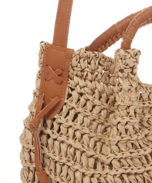 studio CLIP（スタディオクリップ）の「雑材ワイドハンドルバッグ（トートバッグ・レディース・ベージュ/グレー・FREE）」の10枚目の写真