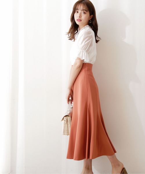 PROPORTION BODY DRESSING（プロポーションボディドレッシング）の「トライアングルフレアースカート / 1212220503（スカート・レディース・グリーン/オレンジ/ブルー・SMALL/MEDIUM）」の9枚目の写真