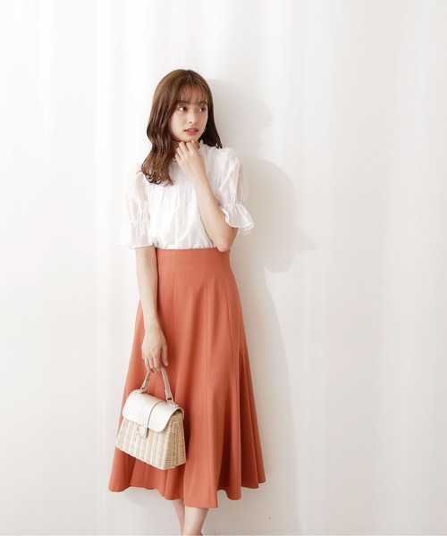 PROPORTION BODY DRESSING（プロポーションボディドレッシング）の「トライアングルフレアースカート / 1212220503（スカート・レディース・グリーン/オレンジ/ブルー・SMALL/MEDIUM）」の8枚目の写真