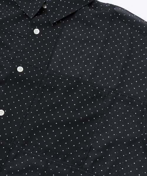 X-girl（エックスガール）の「CHIFFON SEAM DETAIL SHIRT/シフォン シースルーシャツ（シャツ/ブラウス・レディース・ブラック/ベージュ・S/M）」の7枚目の写真