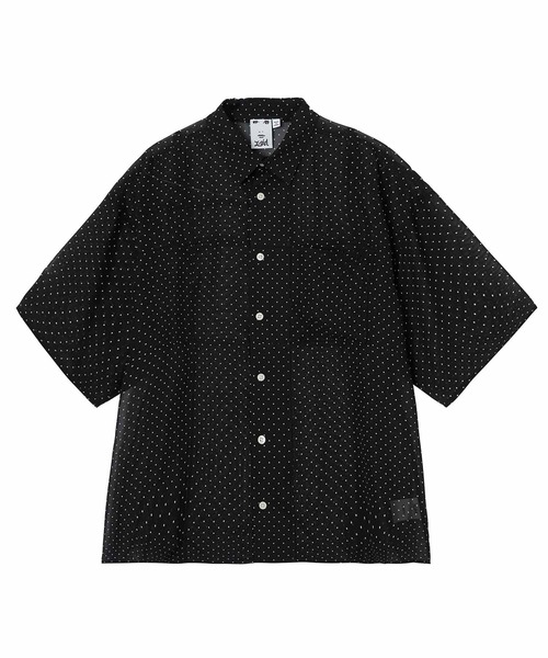 X-girl（エックスガール）の「CHIFFON SEAM DETAIL SHIRT