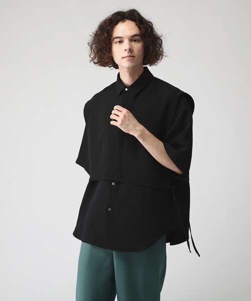 tk.TAKEO KIKUCHI(ティーケータケオキクチ)の「◆リアルレイヤード2WAYシャツ(シャツ/ブラウス・メンズ・ブラック/ライトグリーン/ライトベージュ・01/02/03)」の10枚目の写真