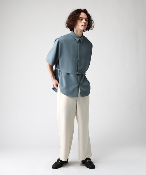 tk.TAKEO KIKUCHI(ティーケータケオキクチ)の「◆リアルレイヤード2WAYシャツ(シャツ/ブラウス・メンズ・ブラック/ライトグリーン/ライトベージュ・01/02/03)」の18枚目の写真