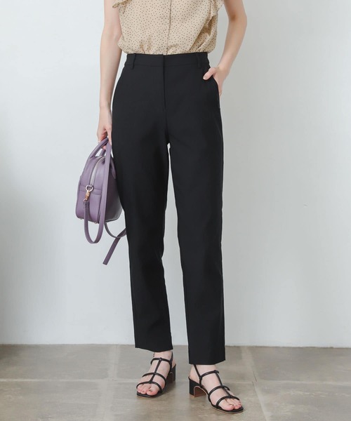 SENSE OF PLACE by URBAN RESEARCH（センスオブプレイスバイアーバンリサーチ）の「『TALLサイズあり』ストレッチスリムテーパードパンツ（その他パンツ・レディース・ブラック/ブルー/ライトベージュ・SMALL/MEDIUM/LARGE/X-SMALL/TALL）」の2枚目の写真