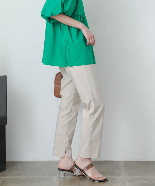 SENSE OF PLACE by URBAN RESEARCH（センスオブプレイスバイアーバンリサーチ）の「『TALLサイズあり』ストレッチスリムテーパードパンツ（その他パンツ・レディース・ブラック/ブルー/ライトベージュ・SMALL/MEDIUM/LARGE/X-SMALL/TALL）」の10枚目の写真