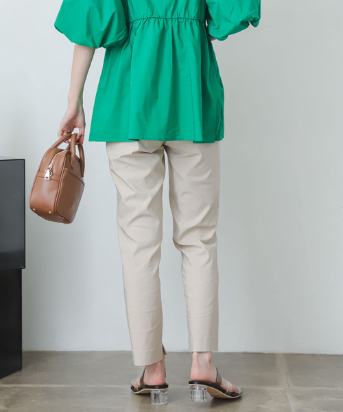 SENSE OF PLACE by URBAN RESEARCH（センスオブプレイスバイアーバンリサーチ）の「『TALLサイズあり』ストレッチスリムテーパードパンツ（その他パンツ・レディース・ブラック/ブルー/ライトベージュ・SMALL/MEDIUM/LARGE/X-SMALL/TALL）」の12枚目の写真