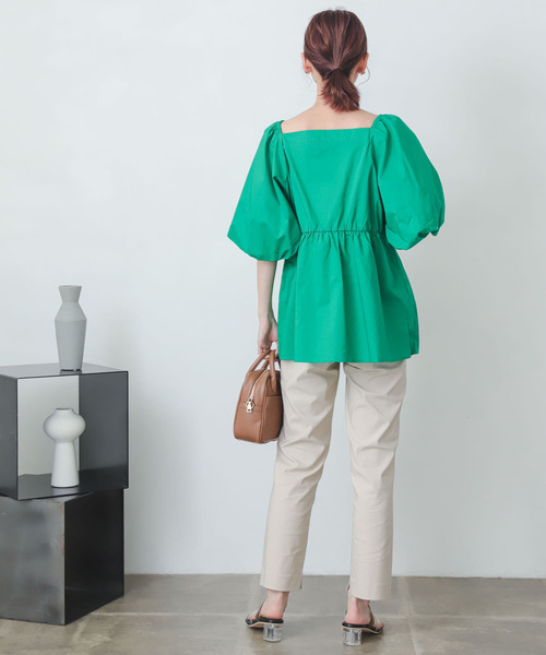 SENSE OF PLACE by URBAN RESEARCH（センスオブプレイスバイアーバンリサーチ）の「『TALLサイズあり』ストレッチスリムテーパードパンツ（その他パンツ・レディース・ブラック/ブルー/ライトベージュ・SMALL/MEDIUM/LARGE/X-SMALL/TALL）」の17枚目の写真