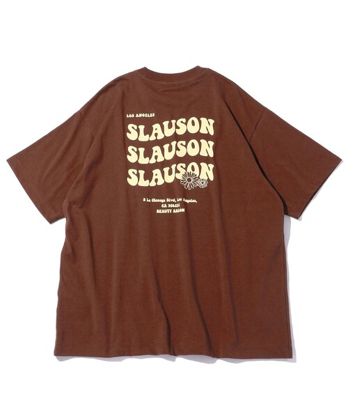 FREAK'S STORE（フリークスストア）の「FREAK'S STORE/フリークスストア レトロ レタリング フラワーTEE（Tシャツ/カットソー・メンズ・ホワイト/ブラック/ダークブラウン/ブラウン/マスタード・SMALL/MEDIUM/LARGE）」の4枚目の写真