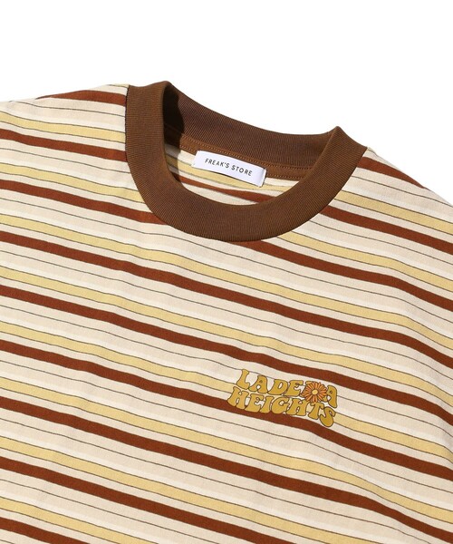 FREAK'S STORE（フリークスストア）の「FREAK'S STORE/フリークスストア レトロ レタリング フラワーTEE（Tシャツ/カットソー・メンズ・ホワイト/ブラック/ダークブラウン/ブラウン/マスタード・SMALL/MEDIUM/LARGE）」の8枚目の写真