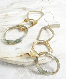 The Rule ザルール:Spectrum long pierced earring:チェーンモチーフピアス