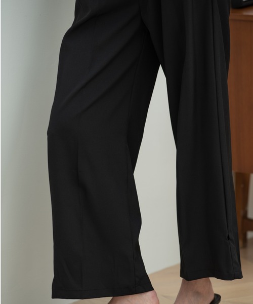 HANNE(アン)の「ヘムディティールパンツ(スラックス・レディース・ブラック/ブラウン・フリー)」の13枚目の写真