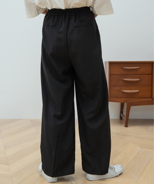 HANNE(アン)の「ヘムディティールパンツ(スラックス・レディース・ブラック/ブラウン・フリー)」の19枚目の写真