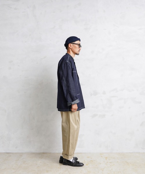 ALMW by WAIPER バンドカラー デニム プルオーバー WAIPER.inc 【10月上旬頃入荷予定】ALMW by WAIPER WILA-USPO U.S.ARMY