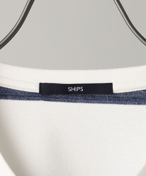 SHIPS(シップス)の「SHIPS: スペック ワイドボーダー/パネル Vネック Tシャツ(Tシャツ/カットソー・メンズ・カーキ/ブラック/ライトブルー/ネイビー/ライトオリーブ・SMALL/MEDIUM/LARGE/X-LARGE)」の8枚目の写真