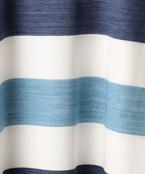 SHIPS(シップス)の「SHIPS: スペック ワイドボーダー/パネル Vネック Tシャツ(Tシャツ/カットソー・メンズ・カーキ/ブラック/ライトブルー/ネイビー/ライトオリーブ・SMALL/MEDIUM/LARGE/X-LARGE)」の9枚目の写真