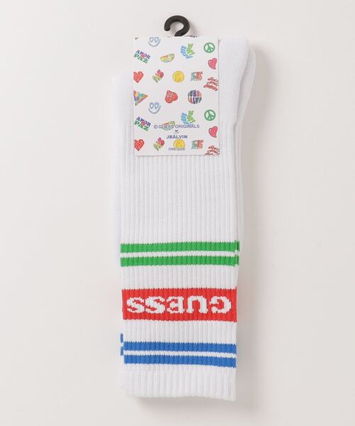 Guess（ゲス）の「GUESS Originals x J Balvin Striped Crew Socks（ソックス/靴下・メンズ・その他・ONE SIZE）」の3枚目の写真