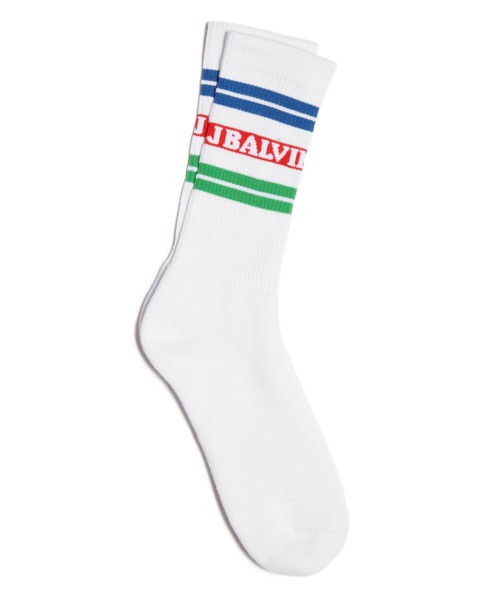 Guess（ゲス）の「GUESS Originals x J Balvin Striped Crew Socks（ソックス/靴下・メンズ・その他・ONE SIZE）」の4枚目の写真