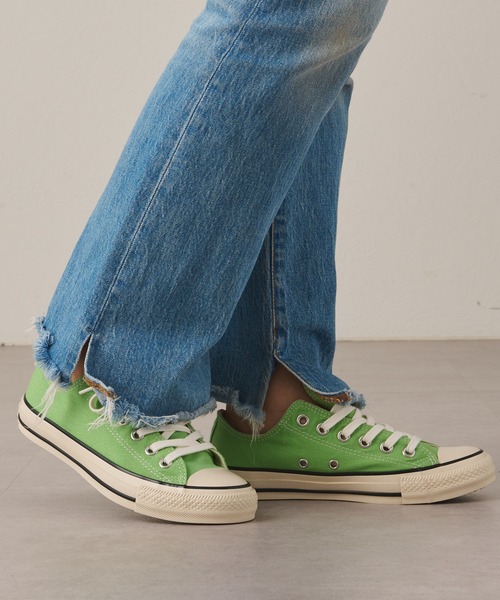 CONVERSE（コンバース）の「【CONVERSE/コンバース】オールスターUSカラーズOX（スニーカー・レディース・パープル/ライム・23.5/24.5）」の4枚目の写真