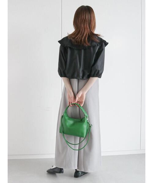 ehka sopo(エヘカソポ)の「◎カットキャミワンピース(ワンピース・レディース・グレー/カーキ/ブラック・フリ-)」の17枚目の写真