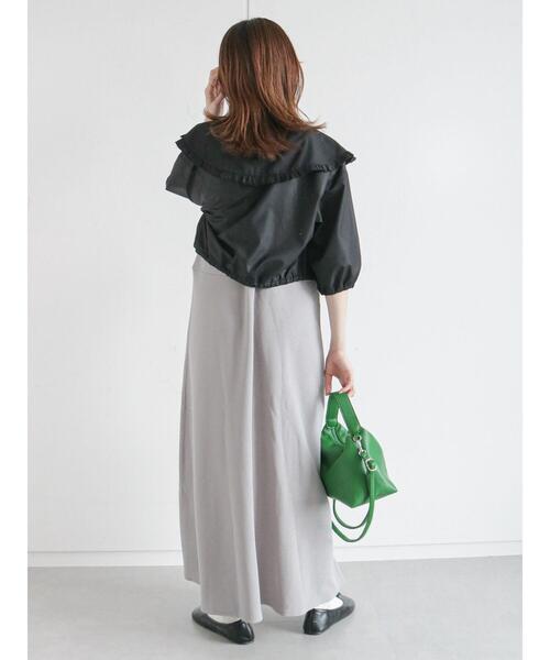 ehka sopo(エヘカソポ)の「◎カットキャミワンピース(ワンピース・レディース・グレー/カーキ/ブラック・フリ-)」の18枚目の写真