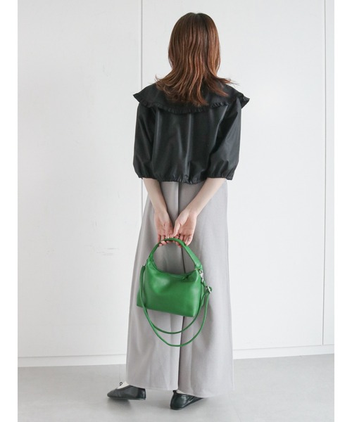 ehka sopo(エヘカソポ)の「◎カットキャミワンピース(ワンピース・レディース・グレー/カーキ/ブラック・フリ-)」の4枚目の写真