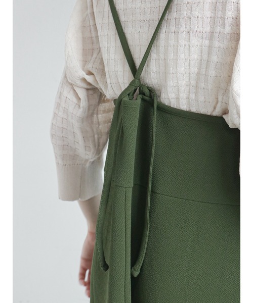 ehka sopo(エヘカソポ)の「◎カットキャミワンピース(ワンピース・レディース・グレー/カーキ/ブラック・フリ-)」の9枚目の写真