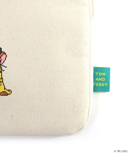 Tom&Jerry(トムアンドジェリー)の「【公式】TOM and JERRY ピクセル PCケース(PC・タブレットケース・レディース・ホワイト/ブルー・FREE)」の3枚目の写真