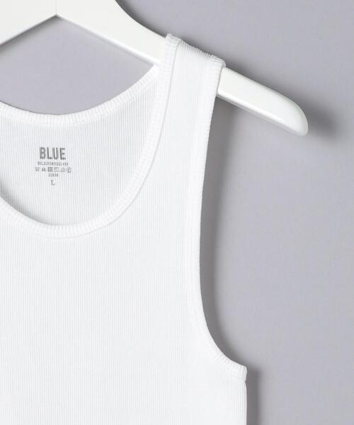 BLUE（ブルー）の「＜BLUE＞ 2パック タンクトップ（Tシャツ/カットソー・メンズ・ホワイト・M/L/XL）」の6枚目の写真