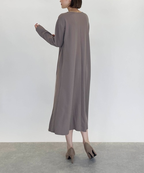 PICCIN（ピッチン）の「サイドプリーツパールワンピース（ワンピース・レディース・ブラック/モカ・M/L）」の19枚目の写真