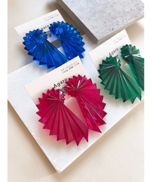 tone（トーン）の「【Agaro】No.200　ドイツvintageビーズの痛くなりにくいイヤリング(MA)（イヤリング・レディース・ホワイト/グリーン/ブルー/マジェンタ/パープル/ライトブルー/ピンク/ベビーピンク/ホワイト系1/その他1/その他2・FREE）」の16枚目の写真