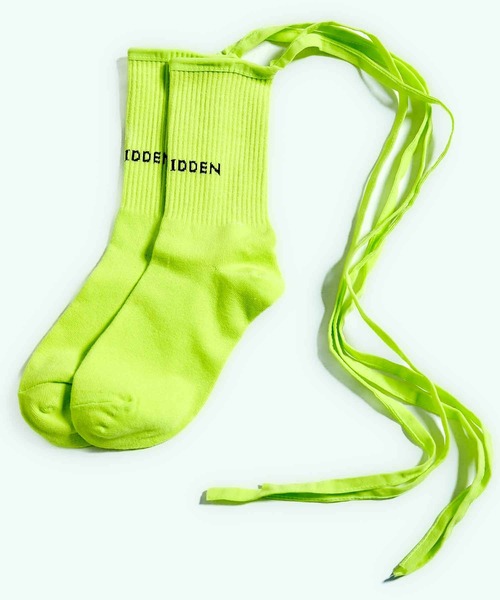 babyShoop(ベイビーシュープ)の「レースアップデザインソックス(ソックス/靴下・レディース・ブラック/ピンク/イエロー/オレンジ/ライトイエロー/ブルー/グリーン・FREE)」の5枚目の写真