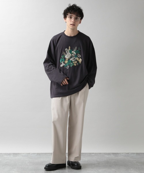 RAGEBLUE(レイジブルー)の「TRストレッチ/タックワイドパンツ(スラックス・メンズ・ブラック/ダークブラウン/オフホワイト/ダークグレー・SMALL/MEDIUM/LARGE)」の22枚目の写真