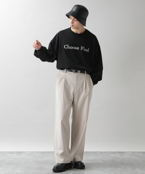 RAGEBLUE(レイジブルー)の「TRストレッチ/タックワイドパンツ(スラックス・メンズ・ブラック/ダークブラウン/オフホワイト/ダークグレー・SMALL/MEDIUM/LARGE)」の8枚目の写真