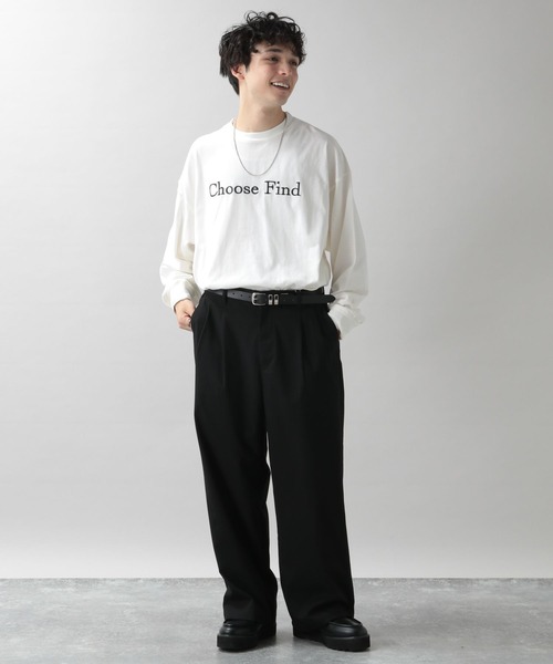 RAGEBLUE(レイジブルー)の「TRストレッチ/タックワイドパンツ(スラックス・メンズ・ブラック/ダークブラウン/オフホワイト/ダークグレー・SMALL/MEDIUM/LARGE)」の12枚目の写真