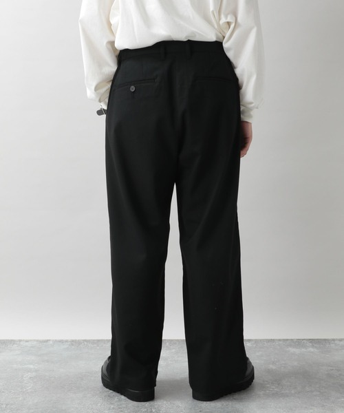 RAGEBLUE(レイジブルー)の「TRストレッチ/タックワイドパンツ(スラックス・メンズ・ブラック/ダークブラウン/オフホワイト/ダークグレー・SMALL/MEDIUM/LARGE)」の10枚目の写真