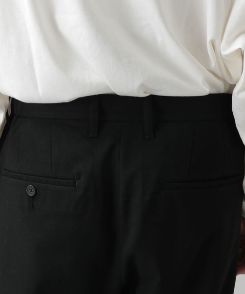 RAGEBLUE(レイジブルー)の「TRストレッチ/タックワイドパンツ(スラックス・メンズ・ブラック/ダークブラウン/オフホワイト/ダークグレー・SMALL/MEDIUM/LARGE)」の7枚目の写真