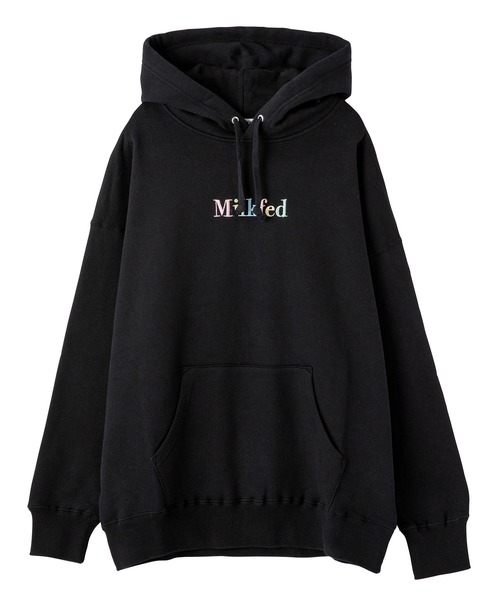 MILKFED.(ミルクフェド)の「D ONE MILKFED BIG SWEAT HOODIE(パーカー・レディース・ライトピンク/オフホワイト/ネイビー/ブラック/ライトブルー・ONE SIZE)」の6枚目の写真
