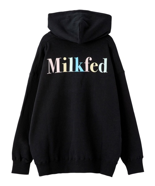 MILKFED.(ミルクフェド)の「D ONE MILKFED BIG SWEAT HOODIE(パーカー・レディース・ライトピンク/オフホワイト/ネイビー/ブラック/ライトブルー・ONE SIZE)」の7枚目の写真