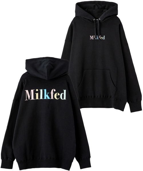 MILKFED.(ミルクフェド)の「D ONE MILKFED BIG SWEAT HOODIE(パーカー・レディース・ライトピンク/オフホワイト/ネイビー/ブラック/ライトブルー・ONE SIZE)」の16枚目の写真