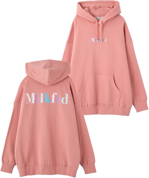 MILKFED.(ミルクフェド)の「D ONE MILKFED BIG SWEAT HOODIE(パーカー・レディース・ライトピンク/オフホワイト/ネイビー/ブラック/ライトブルー・ONE SIZE)」の17枚目の写真