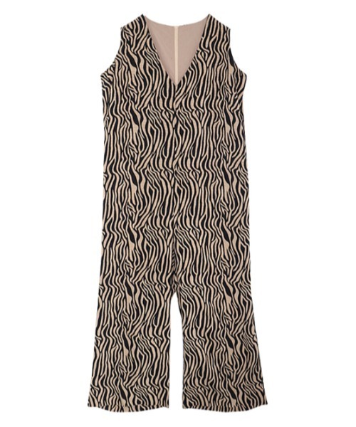 AMAIL(アマイル)の「Loosely coverall(サロペット/オーバーオール・レディース・ブラック/ホワイト×ブラック・FREE)」の8枚目の写真