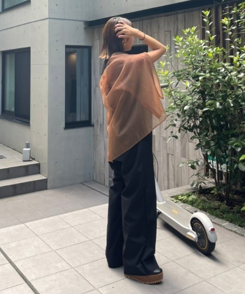 AMAIL(アマイル)の「Loosely coverall(サロペット/オーバーオール・レディース・ブラック/ホワイト×ブラック・FREE)」の16枚目の写真