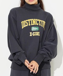 X-girl | COLLEGE LOGO HIGH NECK SWEAT(スウェット)